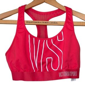 Victoria's Secret Sport Brilliant Coral Mesh Back Sports Bra. Women’s Large